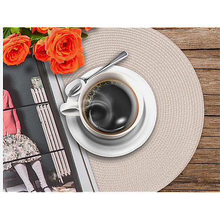 ROUND TABLE MAT GOLD (300) GAB_A