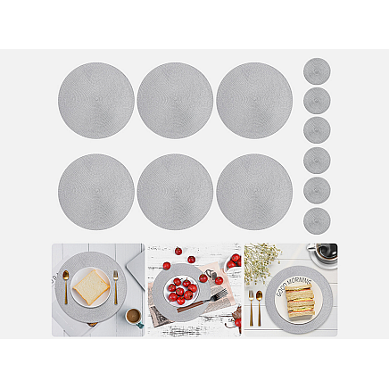 ROUND TABLE MAT SILVER (300) GAB_A