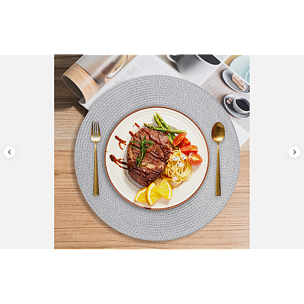 ROUND TABLE MAT SILVER (300) GAB_A