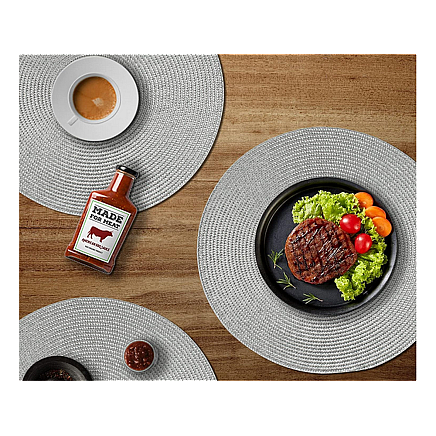 ROUND TABLE MAT SILVER (300) GAB_A