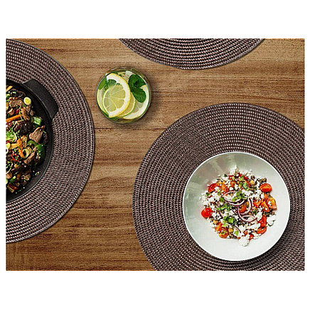 ROUND TABLE MAT BROWN (300) GAB_A