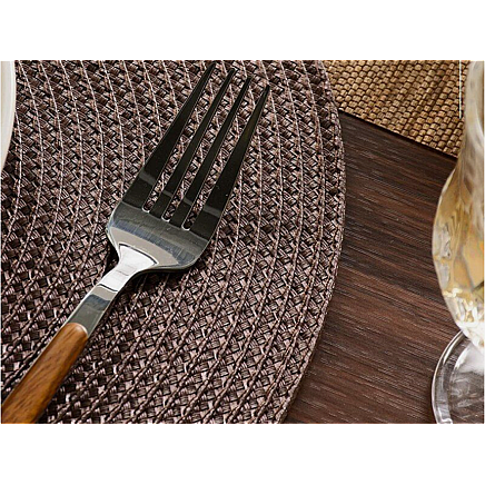 ROUND TABLE MAT BROWN (300) GAB_A