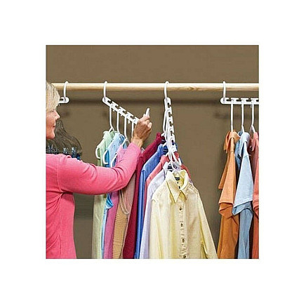 Wardrobe organiser for clothes hangers 8 pcs