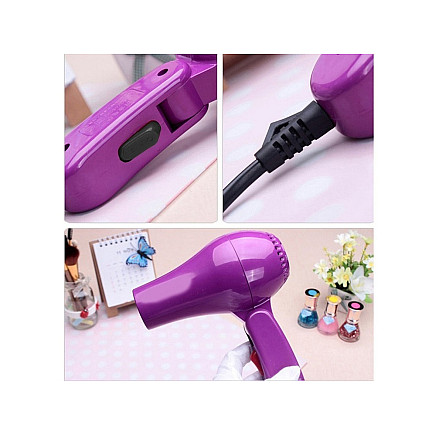 Folding travel hair dryer quiet 850w