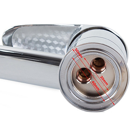 Kitchen mixer tap chrome long