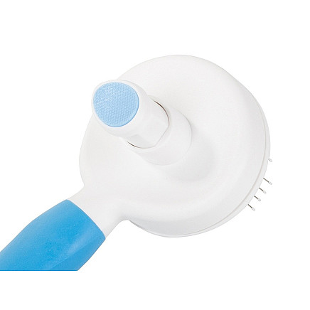 Self-cleaning hair brush for dogs cats