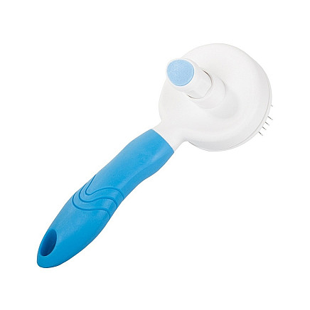 Self-cleaning hair brush for dogs cats