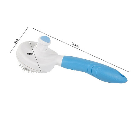 Self-cleaning hair brush for dogs cats