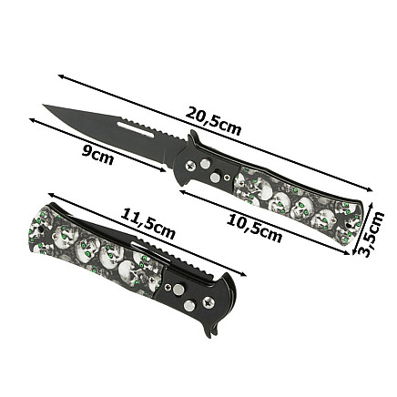 Folding steel pocket knife tactical military