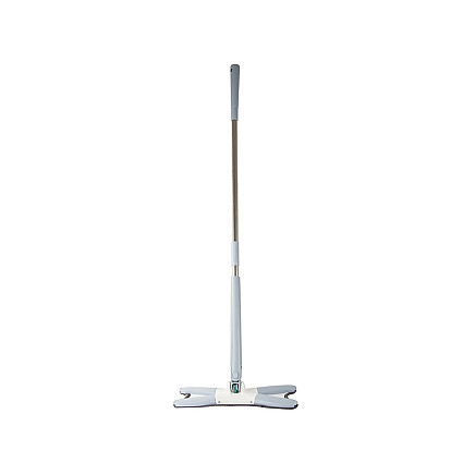 Flat mop for floor cleaning with wringer rotary twist wringer