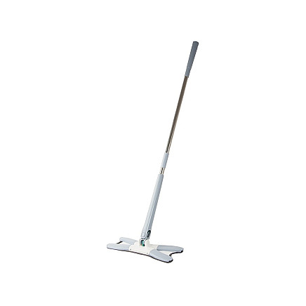 Flat mop for floor cleaning with wringer rotary twist wringer