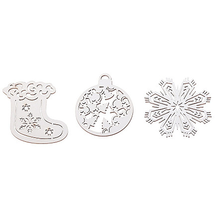 Koka Ziemassvētku Eglīšu Rotājumi, Piekariņi, Svētku Dekori, 20 gab.