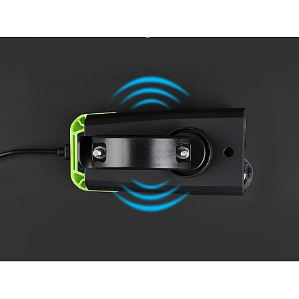 Jaudīgs velo lukturis priekšējais LED aizmugurējais gaismas akumulatora līmeņa indikators 2in1