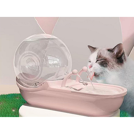 Automātiskā dzirdinātava kaķiem un suņiem gliemeža formā ar filtru