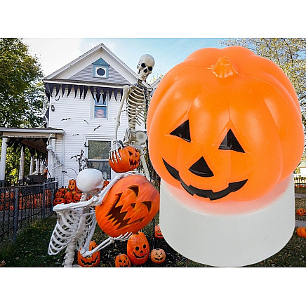 Led pumpkin light glowing figurine decoration halloween decoration battery operated