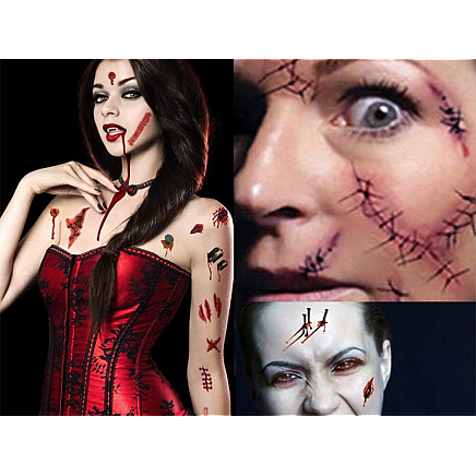 Reālistiskas, mazgājamas tetovējumi Hellovīnam