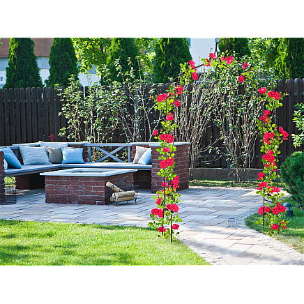 Garden pergola flower support for climbing plants arch for roses decorative metal