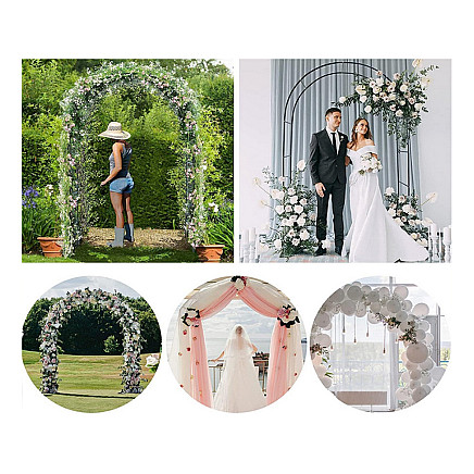 Garden pergola flower support for climbing plants arch for roses ivy metal