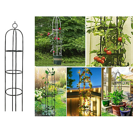 Dārza pergola kāpjošiem augiem un rozēm 190 cm, zaļa