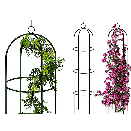 Dārza pergola kāpjošiem augiem un rozēm 190 cm, zaļa