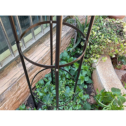 Dārza pergola kāpjošiem augiem un rozēm 190 cm, zaļa