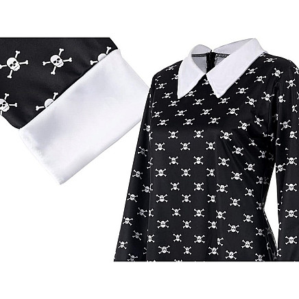 Dress wednesday addams costume kids halloween disguise 135