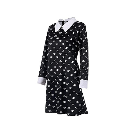 Dress wednesday addams costume kids halloween disguise 135