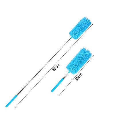 Dirt broom brush telescopic long folding duster