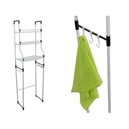 Shelf over toilet stand bathroom cabinet 3 shelf organiser
