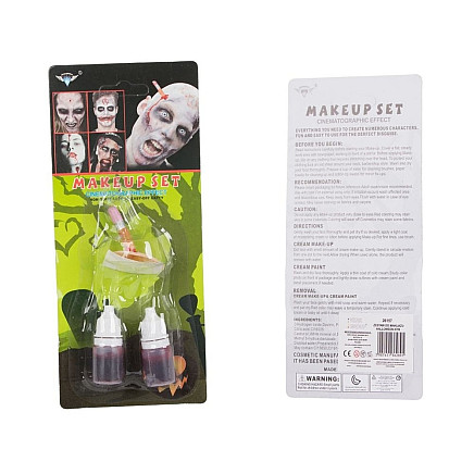 Fake wound makeup kit halloween makeup kit with blood stuck in pencil