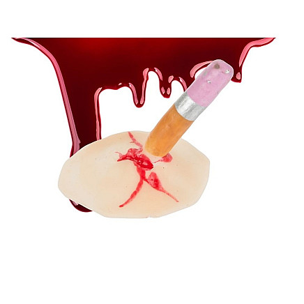 Fake wound makeup kit halloween makeup kit with blood stuck in pencil
