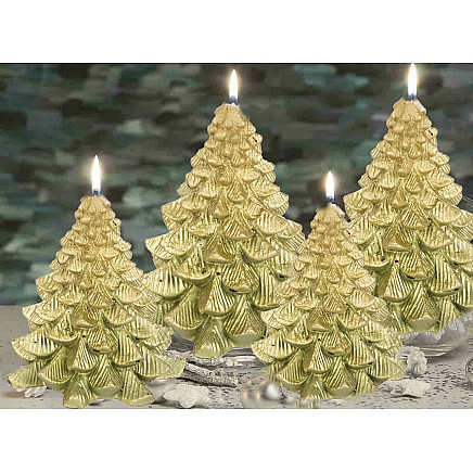 Christmas tree candle christmas box candle decorative