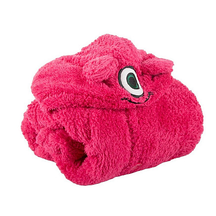 Silts oversize džemperis-sega ar kapuci, tumši rozā