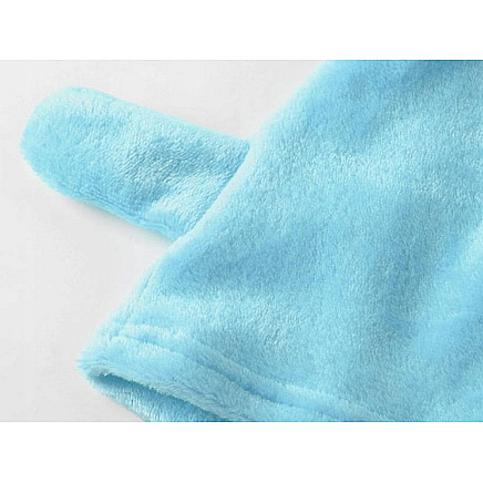 Silts sieviešu pidžamas komplekts ar kapuci un šortiem XL, zils