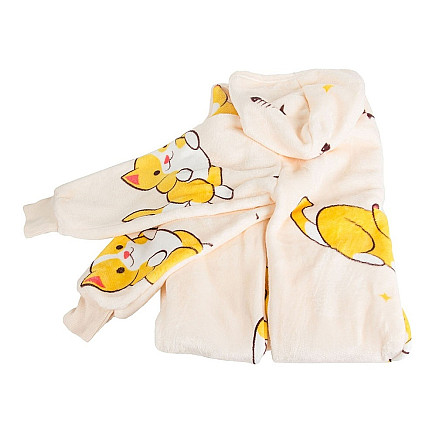 Silts oversize džemperis-sega Kaķēns, mīksts un ērts hūdijs ar kapuci