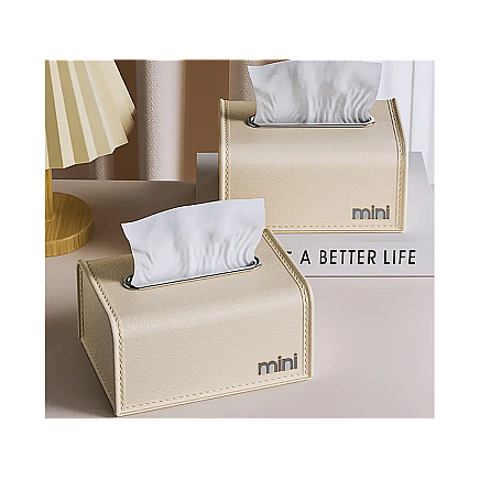 Tissue box tissue organiser tray