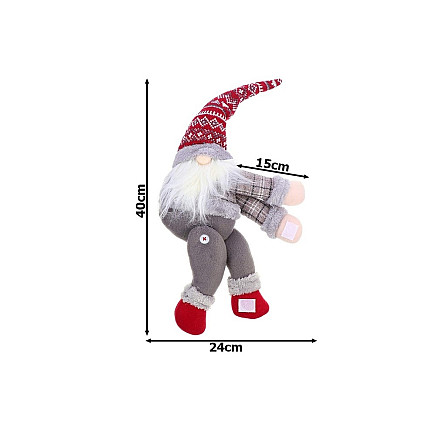 Ziemassvētku Rūķītis, Aizkaru Turētājs, Fiksators, 40 cm