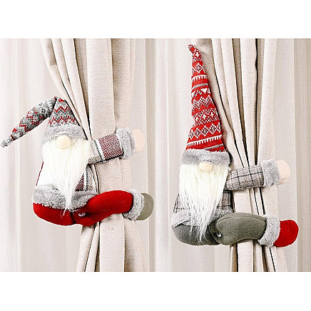 Ziemassvētku Rūķītis, Aizkaru Turētājs, Fiksators, 40 cm