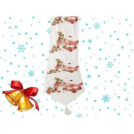 Christmas table runner for christmas eve 205x35cm