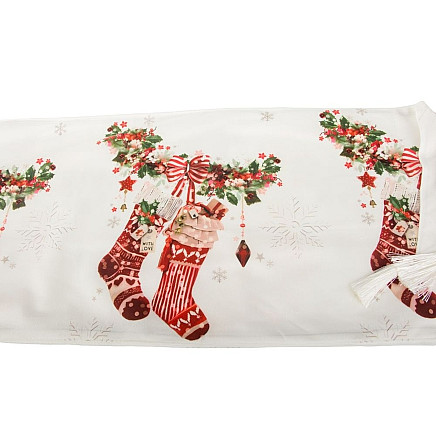 Christmas table runner for christmas eve 205x35cm
