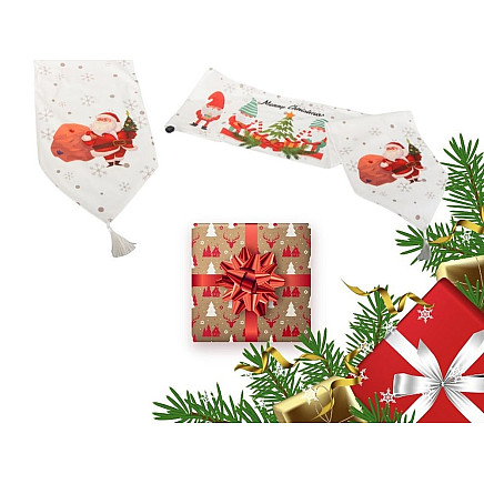 Christmas table runner christmas tablecloth christmas eve 205x35cm