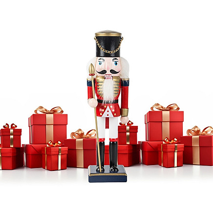 Ziemassvētku Koka Riekstkodis, 25 cm