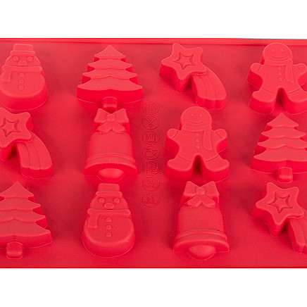 Baking tray 6 pieces festive gingerbread men set