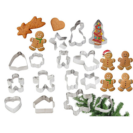 Gingerbread cookie cutters christmas cookies 15 pcs. To bake