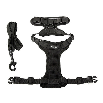 Suspender without pressure walking harness for small dog handle light soft strong m