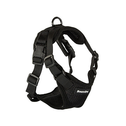 Harness pressureless dog walking harness handle light soft strong buckle xl