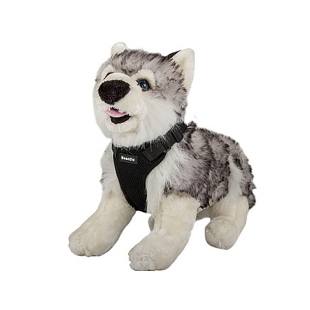 Harness pressureless dog walking harness handle light soft strong buckle xl