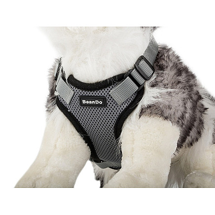 Harness pressureless dog walking harness handle light soft strong buckle xl