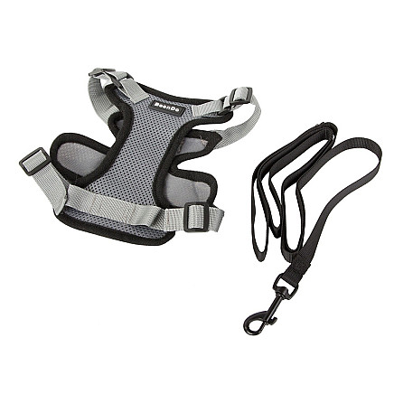 Harness pressureless dog walking harness handle light soft strong buckle xl