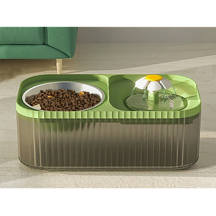 Automatic cat drinker dog water fountain filter food bowl